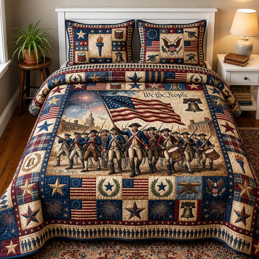 Heritage Patch 3-Piece Quilted Bedding Set GFTOMA11548