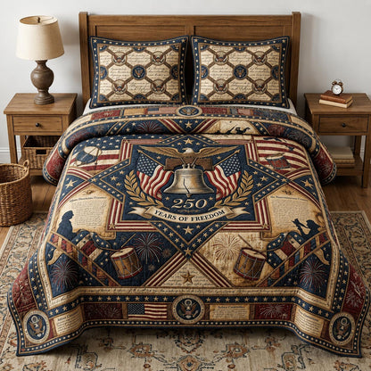 Heritage Patch 3-Piece Quilted Bedding Set GFTOMA11549