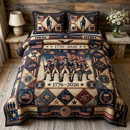 Heritage Patch 3-Piece Quilted Bedding Set GFTOMA11551