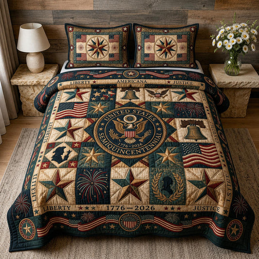 Heritage Patch 3-Piece Quilted Bedding Set GFTOMA11552