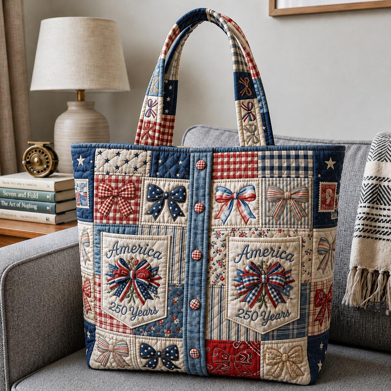 Heritage Patch Quilted Tote Bag GFTOMA11561