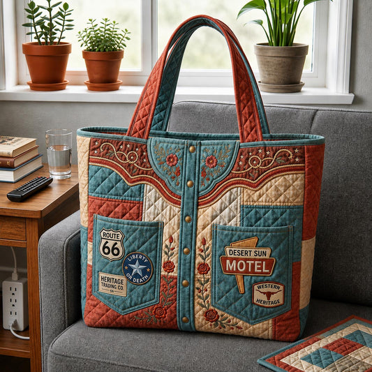 Heritage Patch Quilted Tote Bag GFTOMA11563