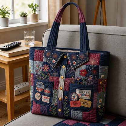 Heritage Patch Quilted Tote Bag GFTOMA11564