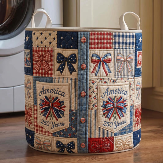 Heritage Patch Quilted Laundry Basket GFTOMA11573C1