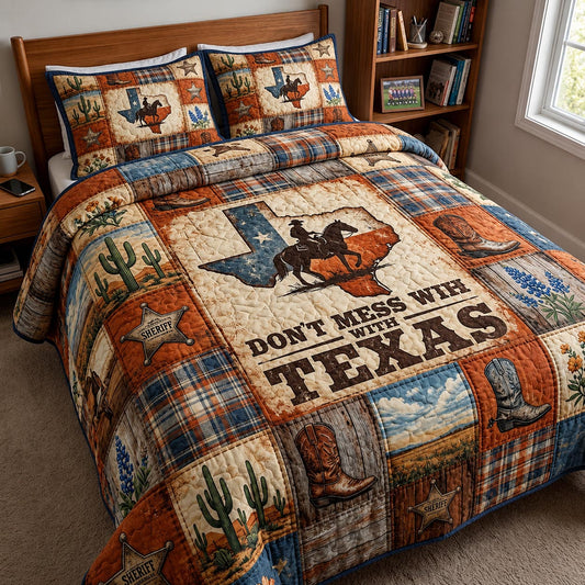 Bluebonnet State 3-Piece Quilted Bedding Set GFTOMA11600