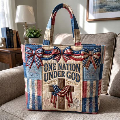 Freedom Patch Quilted Tote Bag GFTOMA11607