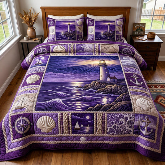 Sea Escape 3-Piece Quilted Bedding Set GFTOMA11647