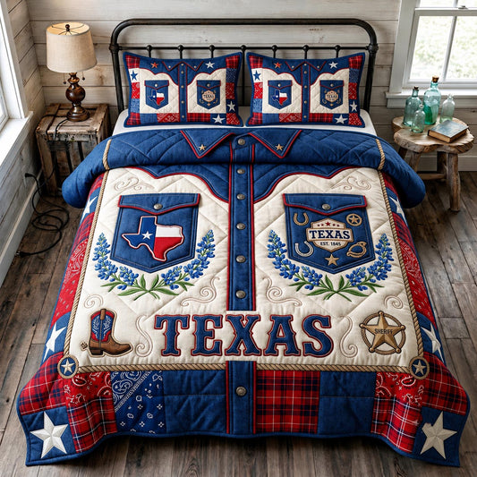 Lone Spirit 3-Piece Quilted Bedding Set GFTOMA11688