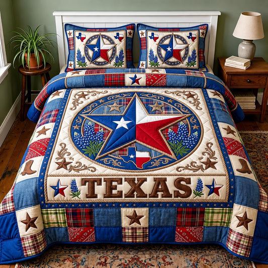 Cowboy Legacy 3-Piece Quilted Bedding Set GFTOMA11691