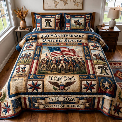 Heritage Patch 3-Piece Quilted Bedding Set GFTOMA11694