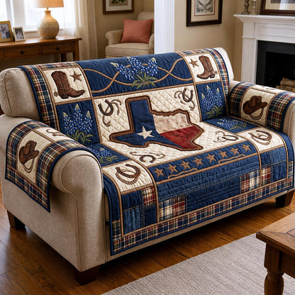 Texas Roots Quilted Sofa Cover GFTOMA11714