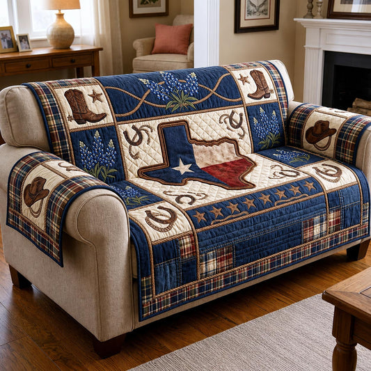 Texas Roots Quilted Sofa Cover GFTOMA11714