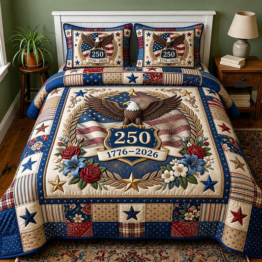 Heritage Patch 3-Piece Quilted Bedding Set GFTOMA11716