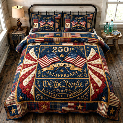 Heritage Patch 3-Piece Quilted Bedding Set GFTOMA11717