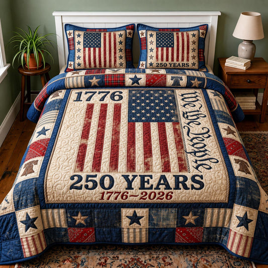 Heritage Patch 3-Piece Quilted Bedding Set GFTOMA11718
