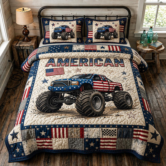 Heritage Patch 3-Piece Quilted Bedding Set GFTOMA11721