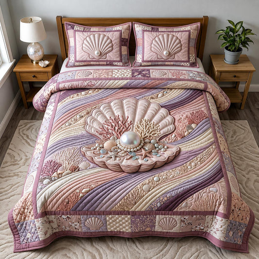 Sea Escape 3-Piece Quilted Bedding Set GFTOMA11724