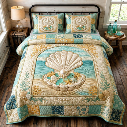 Sea Escape 3-Piece Quilted Bedding Set GFTOMA11727