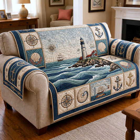 Sea Escape Quilted Sofa Cover GFTOMA11730