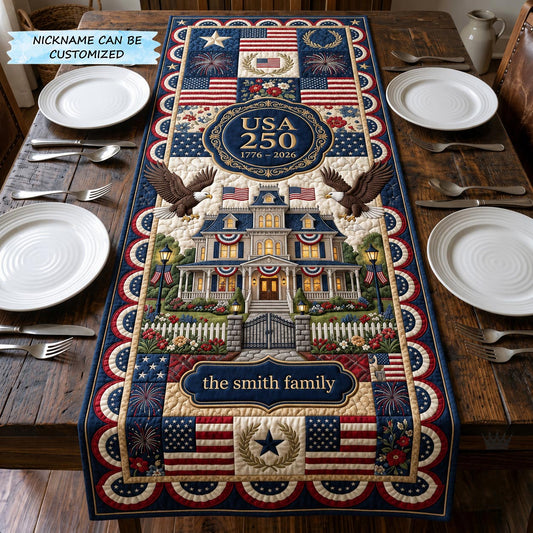 Heritage Patch Quilted Table Runner QTCUZ GFTOMA11769