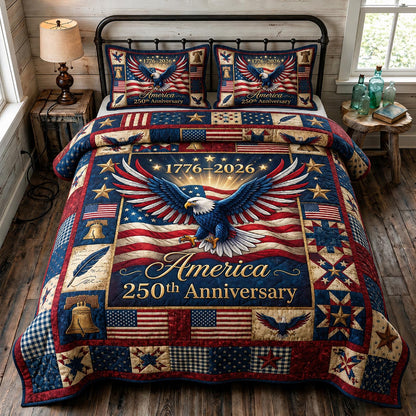 Heritage Patch 3-Piece Quilted Bedding Set GFTOMA11772
