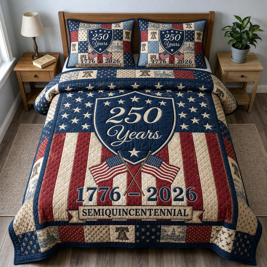 Heritage Patch 3-Piece Quilted Bedding Set GFTOMA11775