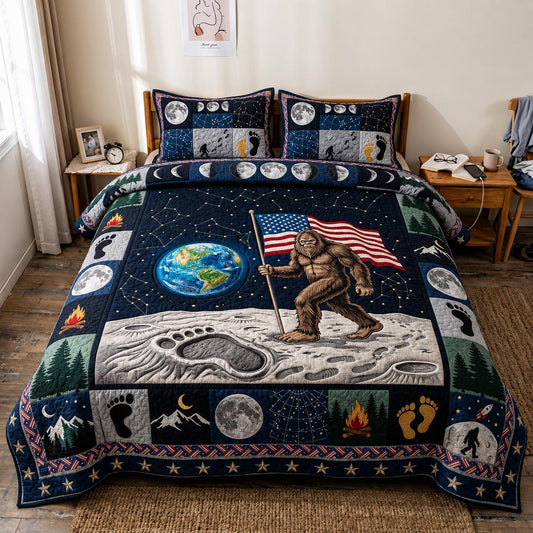 Liberty Squatch 3-Piece Quilted Bedding Set GFTOMA11779