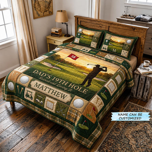 Swing Life 3-Piece Quilted Bedding Set QTCUZ GFTOMA11815