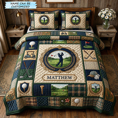 Swing Life 3-Piece Quilted Bedding Set QTCUZ GFTOMA11819