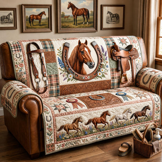 Western Soul Quilted Sofa Cover GFTOMA11837