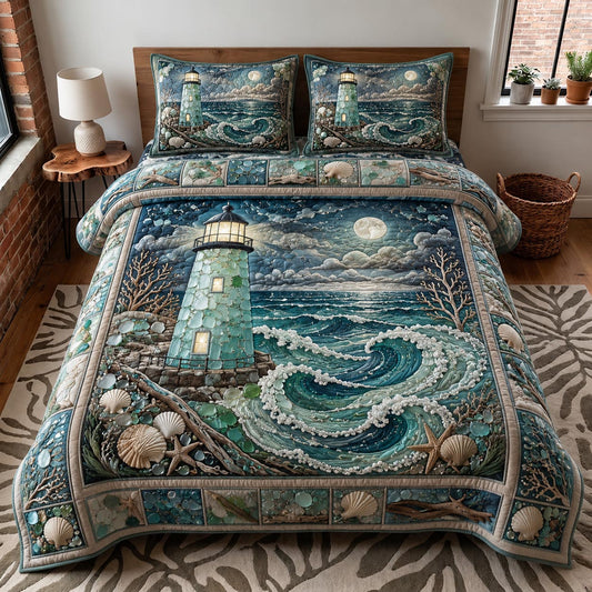Sea Escape 3-Piece Quilted Bedding Set GFTOMA11868