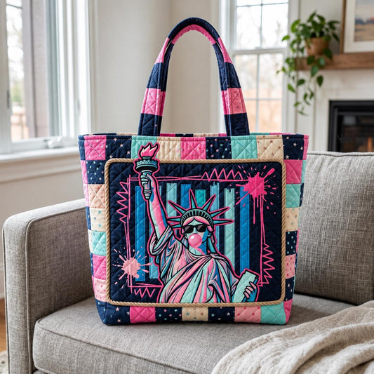 Freedom Torch Quilted Tote Bag GFTOMA11876