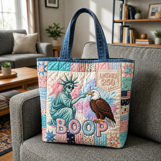 Lady Liberty Quilted Tote Bag GFTOMA11880
