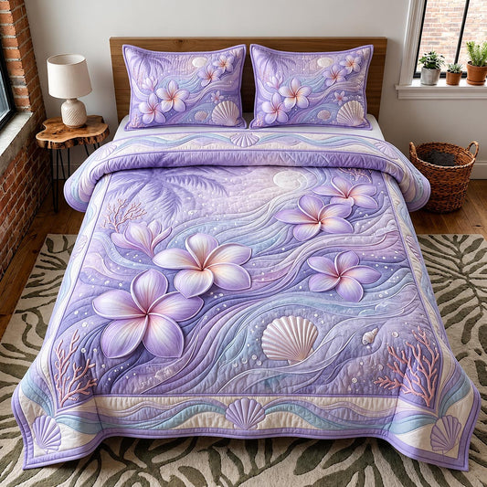 Tropical Blossom 3-Piece Quilted Bedding Set GFTOMA11890