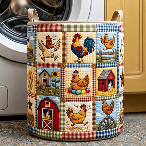 Farm Fresh Quilted Laundry Basket GFTOMA11922