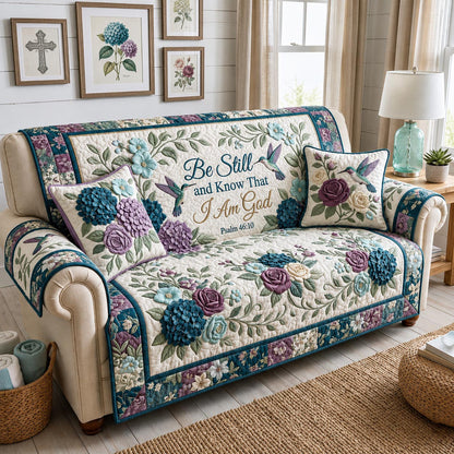 Grace Petals Quilted Sofa Cover GFTOMA12055
