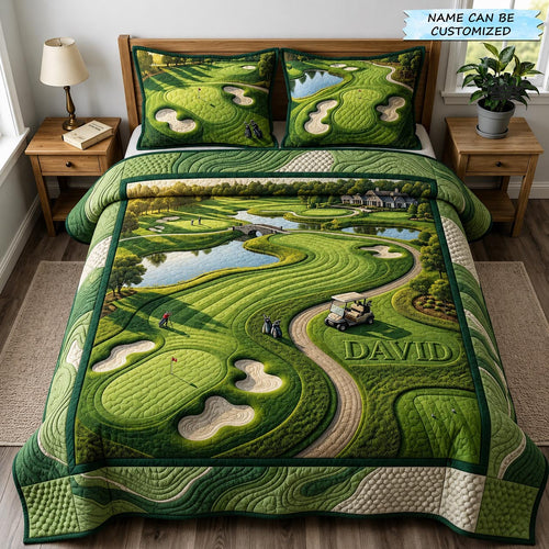 Swing Life 3-Piece Quilted Bedding Set QTCUZ GFTOMA12088