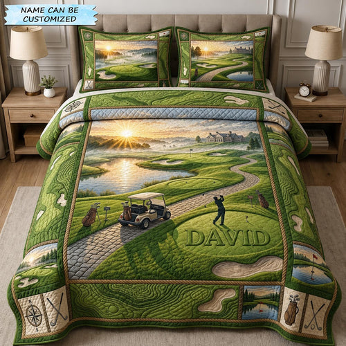 Swing Life 3-Piece Quilted Bedding Set QTCUZ GFTOMA12091