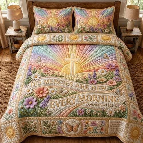 Radiant Faith 3-Piece Quilted Bedding Set GFTOMA12093