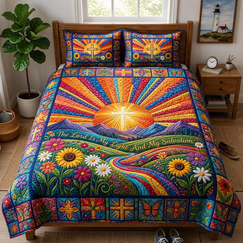 Golden Grace 3-Piece Quilted Bedding Set GFTOMA12095