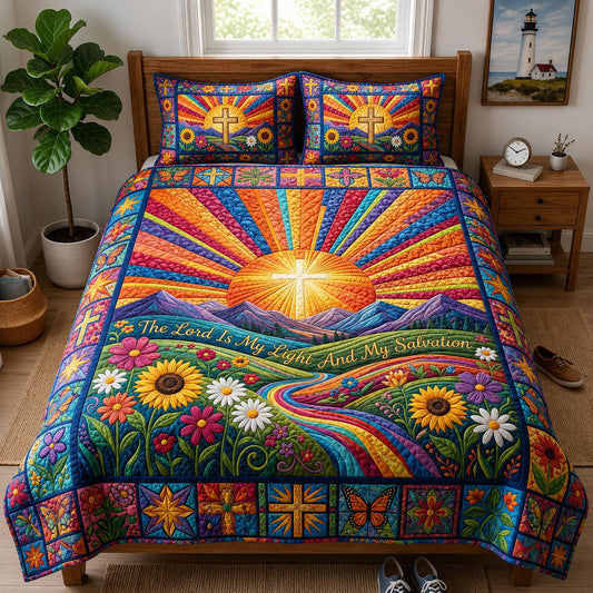 Golden Grace 3-Piece Quilted Bedding Set GFTOMA12095