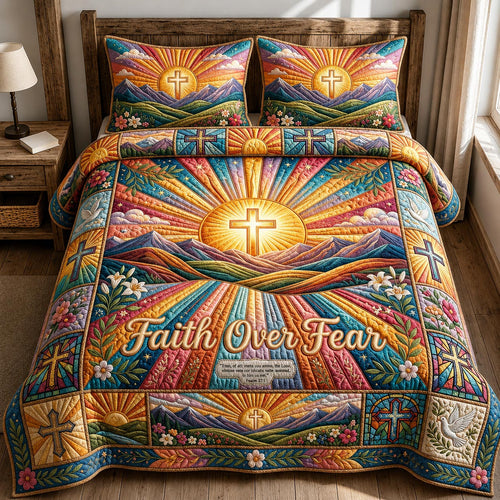 Divine Light 3-Piece Quilted Bedding Set GFTOMA12096