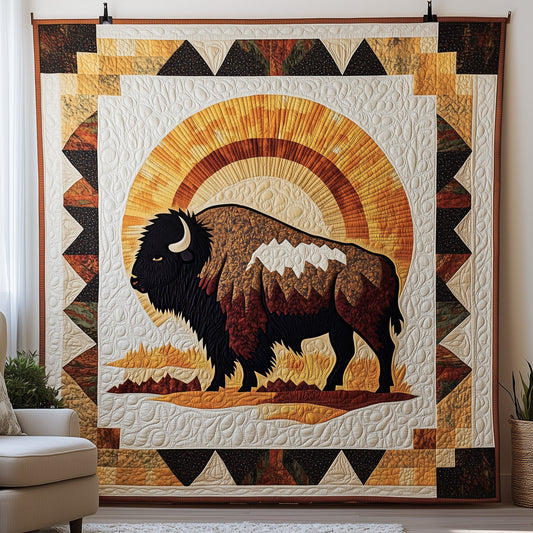 Bison Native Quilted Blanket GFTOMA120
