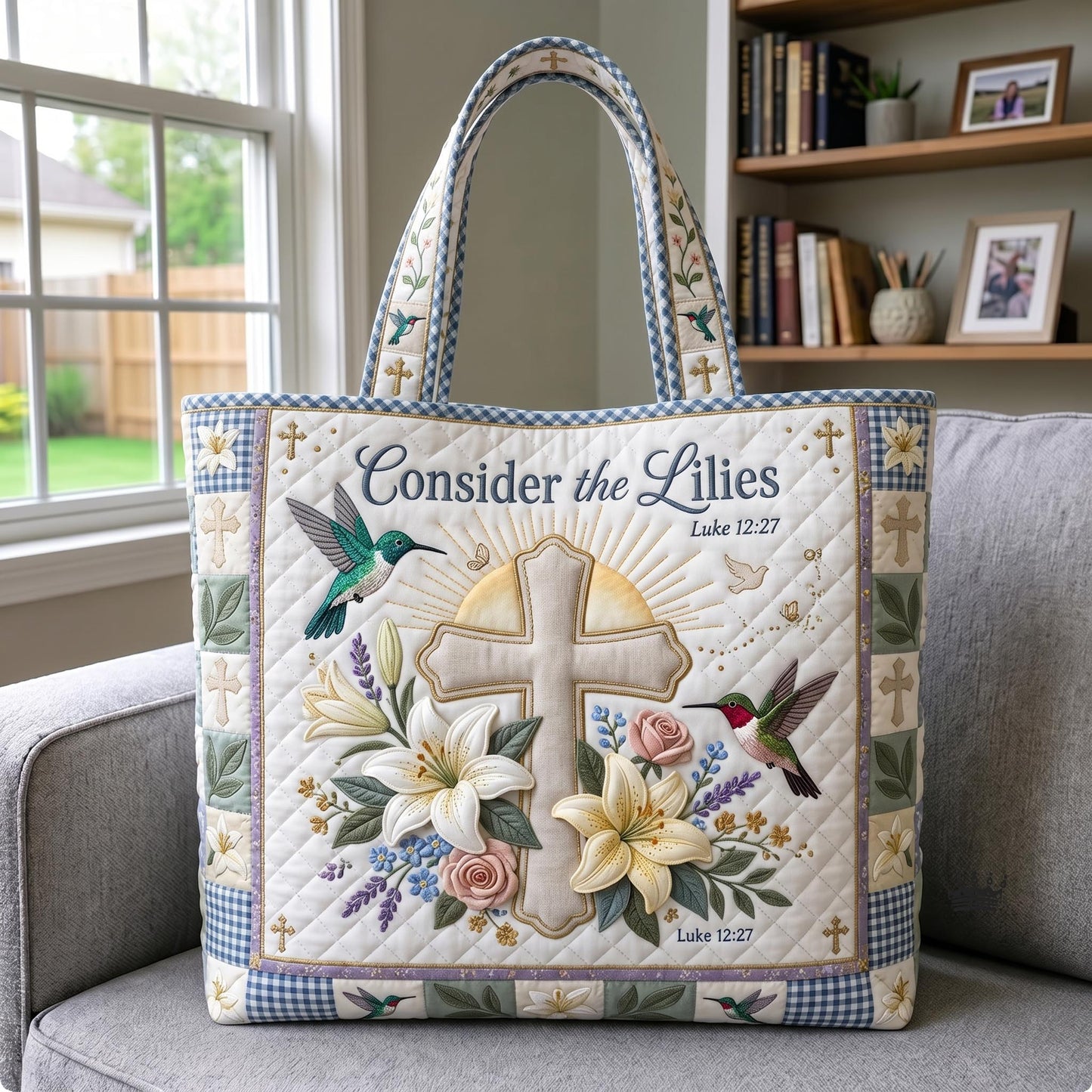 Grace Bloom Quilted Tote Bag GFTOMA12118