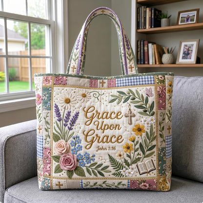 Faith Garden Quilted Tote Bag GFTOMA12120
