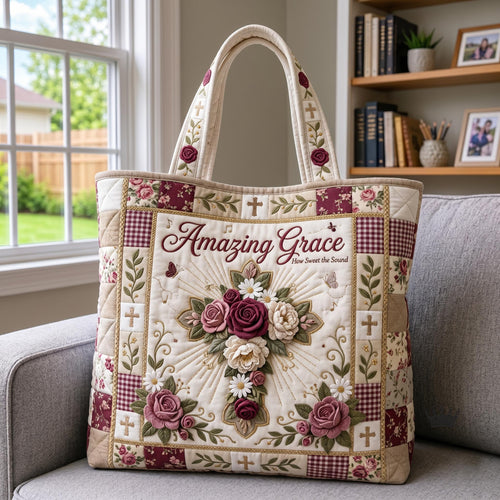 Grace Petals Quilted Tote Bag GFTOMA12121