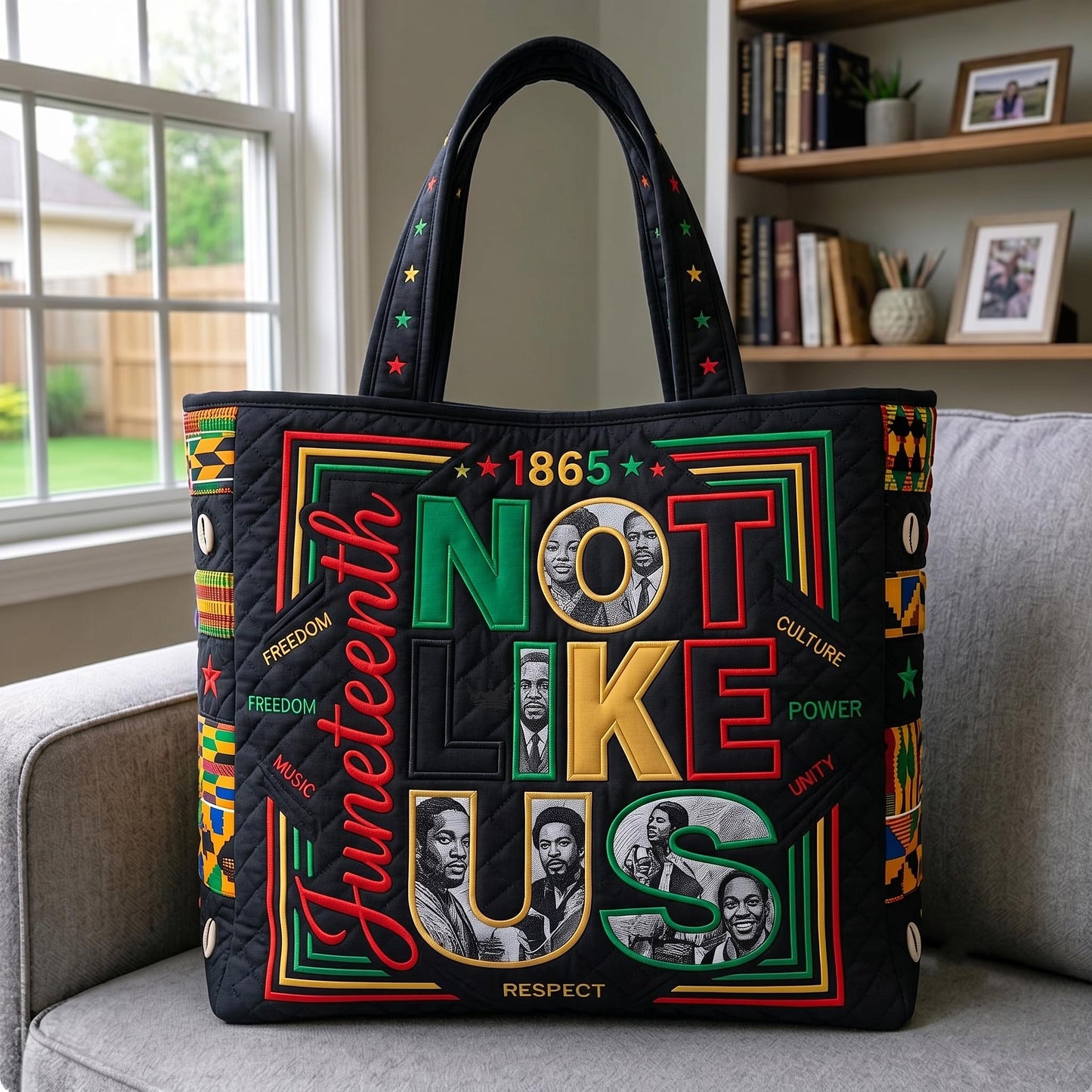 They Not Like Us Quilted Tote Bag GFTOMA12124