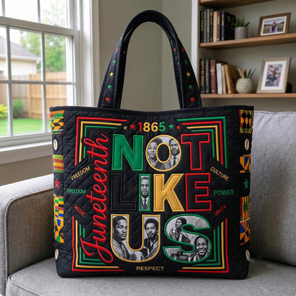 They Not Like Us Quilted Tote Bag GFTOMA12124