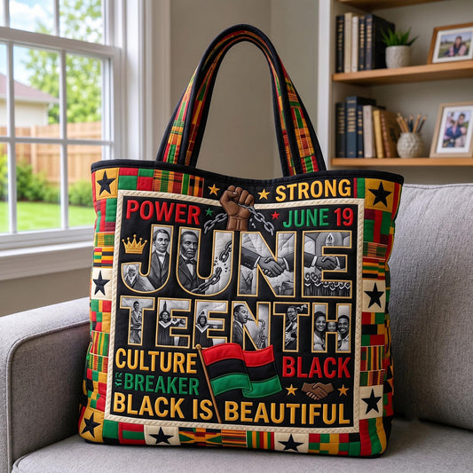 Bold Melanin Quilted Tote Bag GFTOMA12128