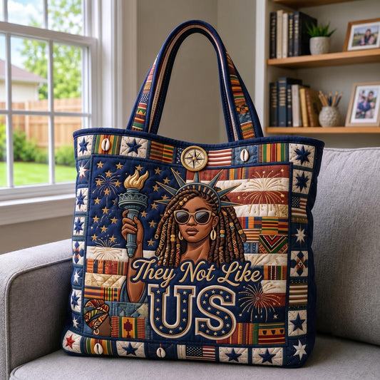 Melanin Power Quilted Tote Bag GFTOMA12129